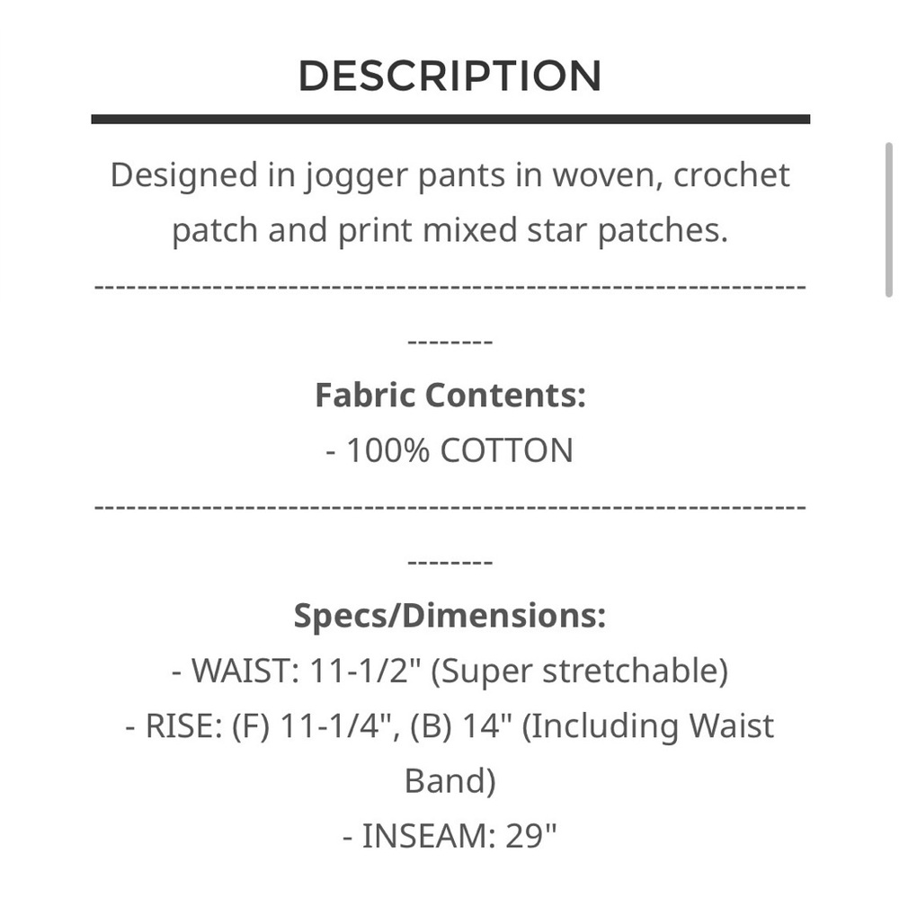 BPB219-1๐๐คPOL Light Blue denim joggers wStar Embellishment! perfect day2date! - Picture 7 of 7